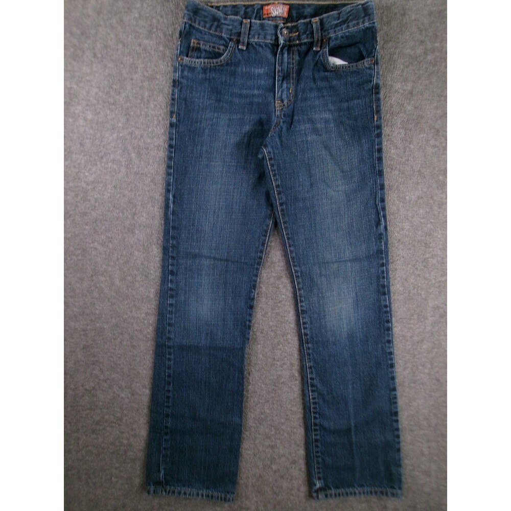 Old Navy Jean Youth 16 Blue Skinny Slim Fit Causal Dark Wash Cotton